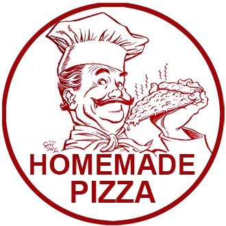 Homemade Pizza Logo - Chef with Pizza